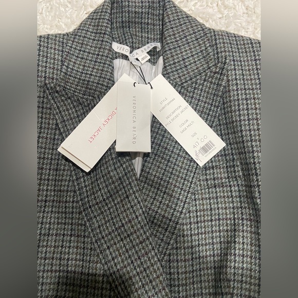 Veronica Beard Pyle Houndstooth Dickey Jacket - Picture 7 of 8